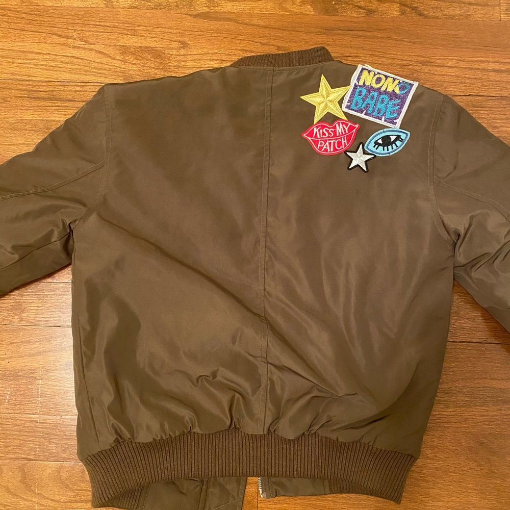 Glamorous patchwork bomber jacket